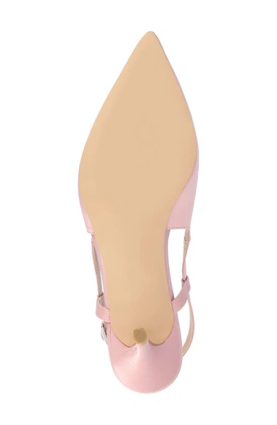 Shop Journee Collection Knightly Pointed Toe Slingback Pump In Pink
