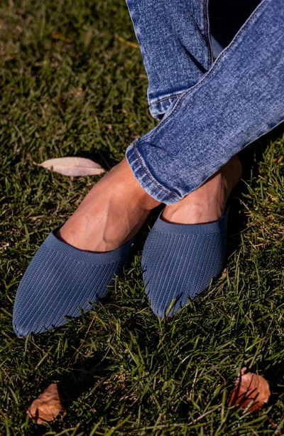 Shop Journee Collection Aniee Knit Mule In Navy