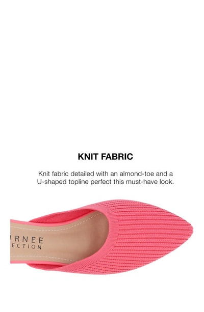 Journee Collection Aniee Knit Mule In Pink