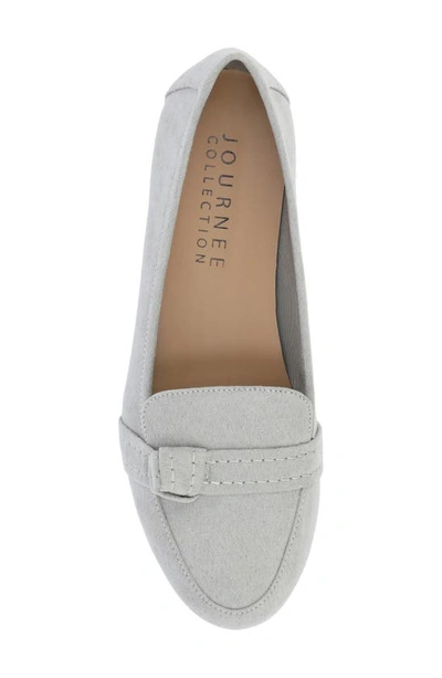 Shop Journee Collection Marci Knotted Strap Loafer In Grey