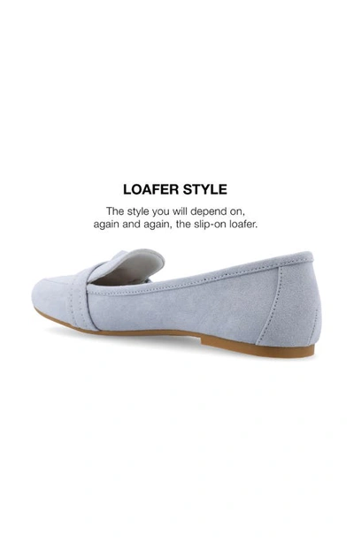 Shop Journee Collection Marci Knotted Strap Loafer In Blue
