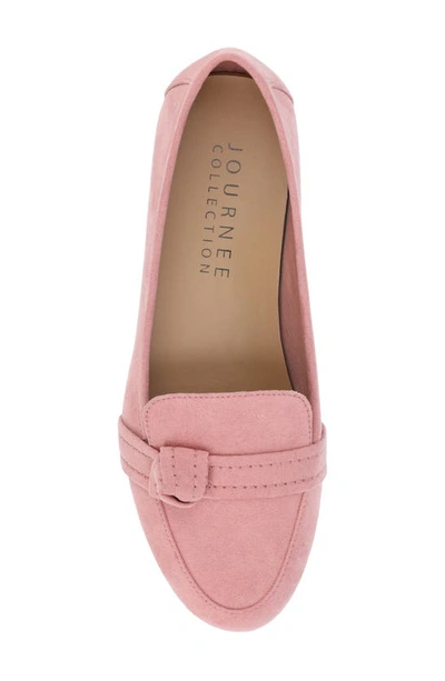 Shop Journee Collection Marci Knotted Strap Loafer In Blush