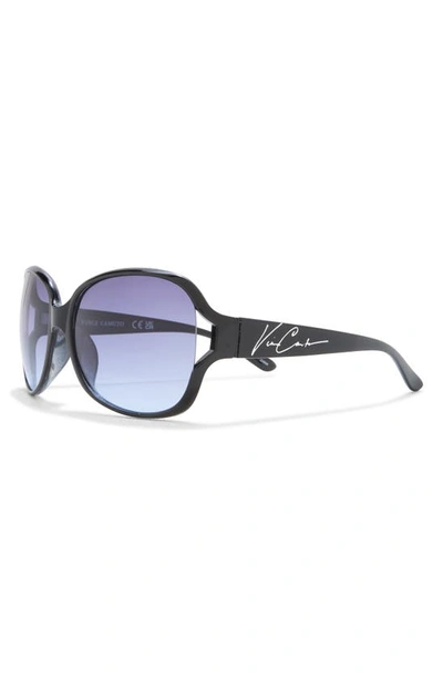 Shop Vince Camuto Oval Vent Sunglasses In Black