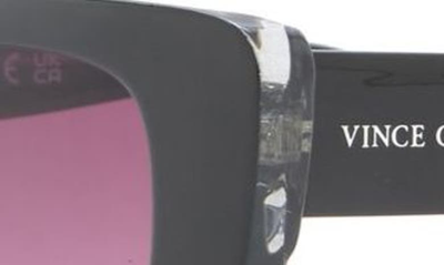 Shop Vince Camuto Narrow Cat Eye Sunglasses In Black