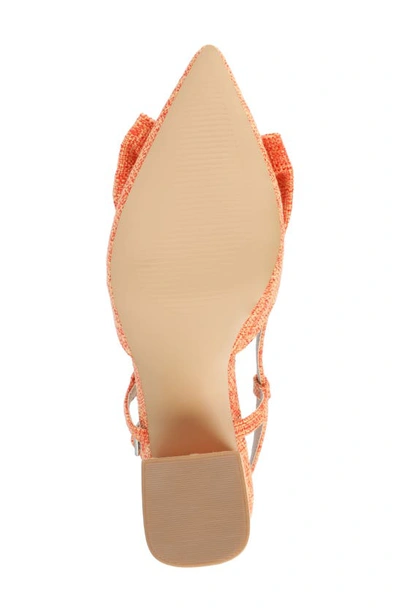 Shop Journee Collection Tailynn Slingback Pump In Orange