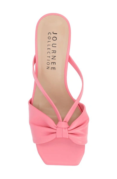 Journee Collection Women's Starling Kitten Heel Slip On Sandals In Pink