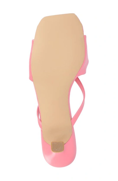 Journee Collection Women's Starling Kitten Heel Slip On Sandals In Pink