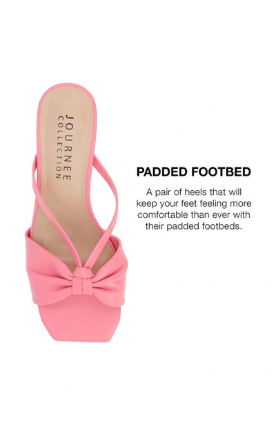 Journee Collection Women's Starling Kitten Heel Slip On Sandals In Pink