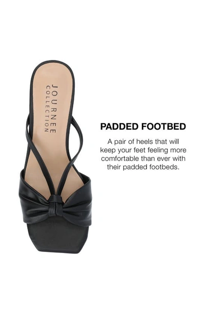 Journee Collection Women's Starling Kitten Heel Slip On Sandals In Solid Black