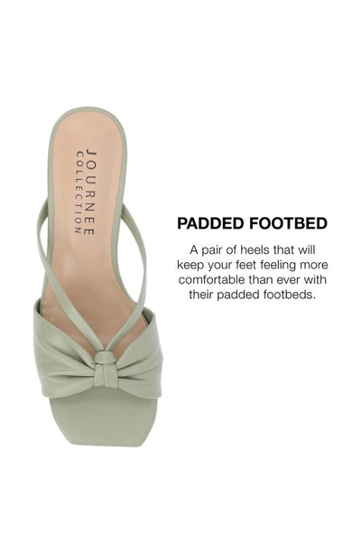 Journee Collection Women's Starling Kitten Heel Slip On Sandals In Sage