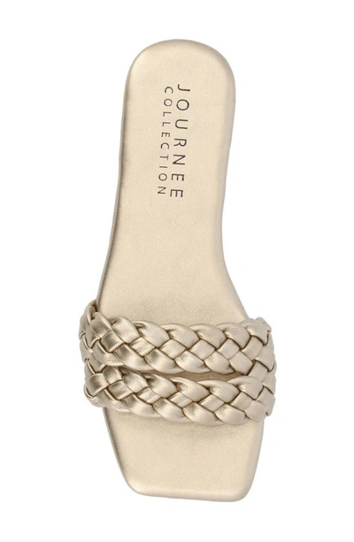 Shop Journee Collection Tru Comfort Sawyerr Sandal In Gold