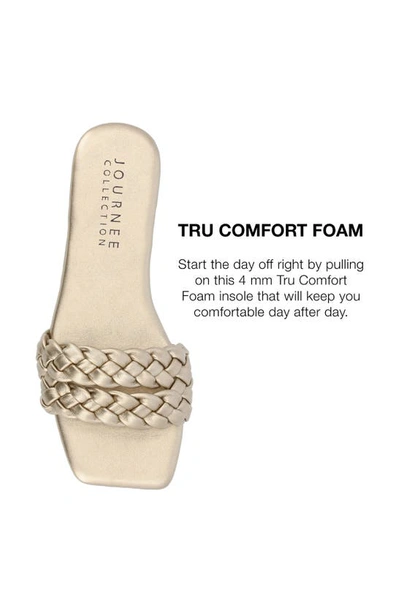 Shop Journee Collection Tru Comfort Sawyerr Sandal In Gold