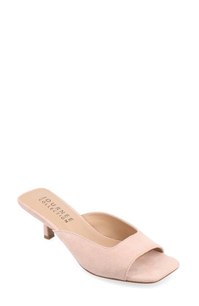 Shop Journee Collection Larna Heeled Sandal In Pink