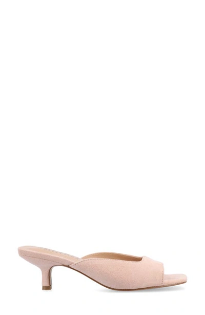 Shop Journee Collection Larna Heeled Sandal In Pink