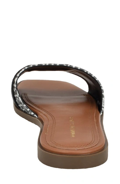 Shop Tommy Hilfiger Paroie Slide Sandal In Black Logo