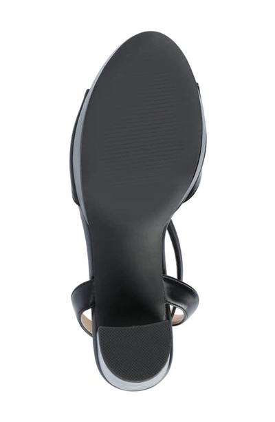 Journee Collection Journee Nairri Platform Sandal In Black Pu