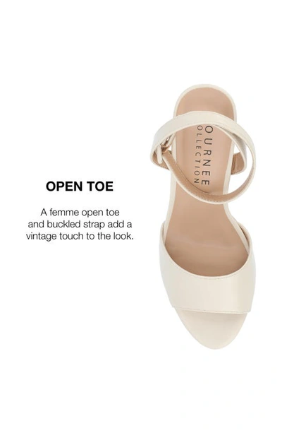 Shop Journee Collection Journee Nairri Platform Sandal In Bone