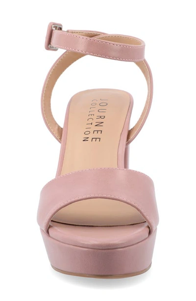 Shop Journee Collection Journee Nairri Platform Sandal In Rose