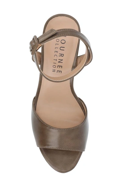 Shop Journee Collection Journee Nairri Platform Sandal In Brown