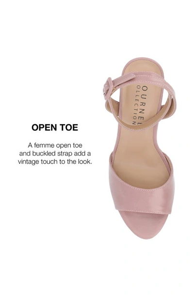 Journee Collection Journee Nairri Platform Sandal In Rose