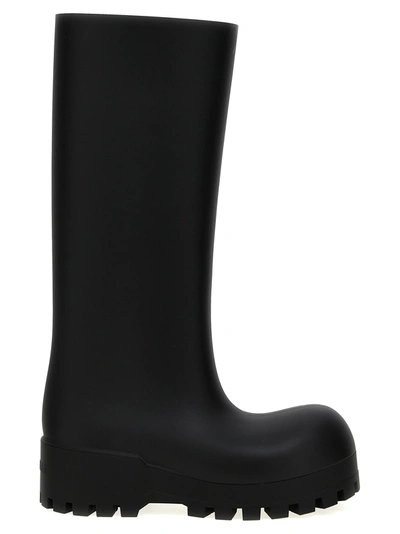 Shop Balenciaga Bulldozer Boots, Ankle Boots Black