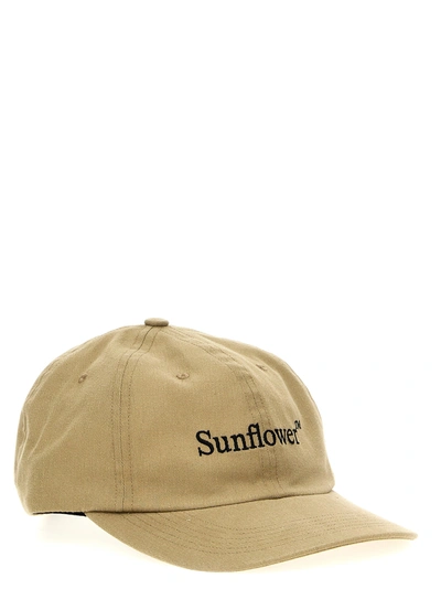 Shop Sunflower Logo Embroidery Cap Hats Beige