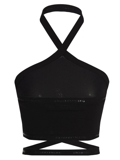 Shop Alexander Wang T Logo Top Tops Black