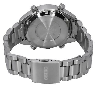 Pre-owned Seiko Prospex Black Dial Chronograph Solar 100m Men's Watch Sfj003p1