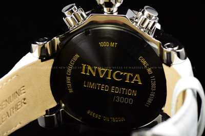 Pre-owned Invicta Men's Reserve Venom Lim Ed Red Abalone Dial Rare Chronograph Swiss Watch