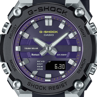 Pre-owned Casio Pre-order  G-shock G-steel 42mm Gst-b600a-1a6jf Men's Watch Purple