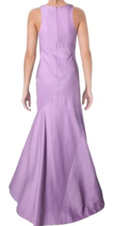 Pre-owned Halston Heritage Tulip Evening Gown Dress Silk Blend Size 10 Mrsp $745 In Pink Purple