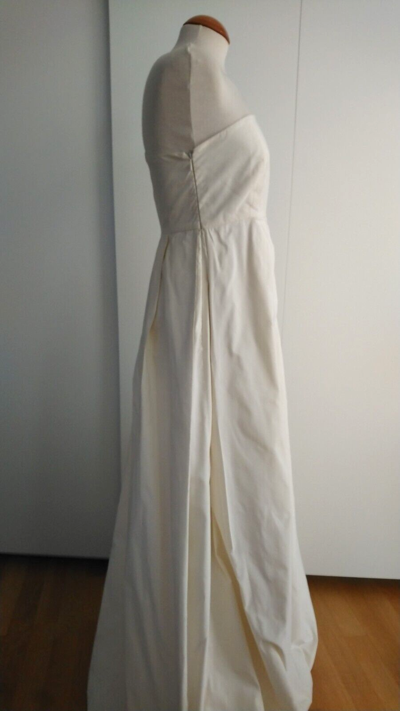 Pre-owned Max Mara Bridal Line Wedding Dress Ivana - Silk Blend- Ivory - Ital 42 & 46 In White