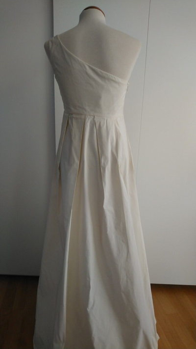 Pre-owned Max Mara Bridal Line Wedding Dress Ivana - Silk Blend- Ivory - Ital 42 & 46 In White