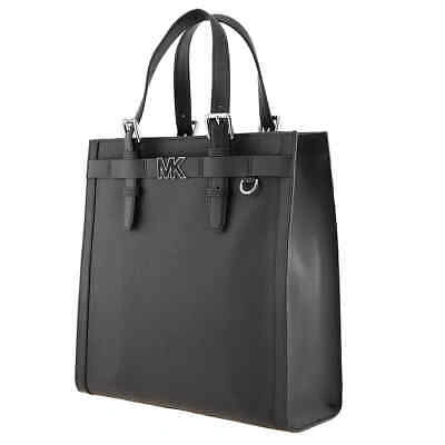 Pre-owned Michael Kors Black Pebbled Leather Hudson Tote Bag 33s3lytt4l-001