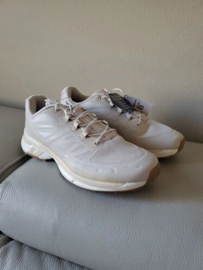 Pre-owned Salomon Palace X Xt-wings 2 Beige Sand Vanilla Woman 8.5 Men 7.5 In White