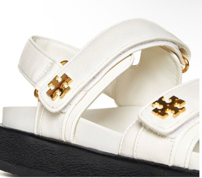 Pre-owned Tory Burch Sandals 7.5 Womens Shoes In White