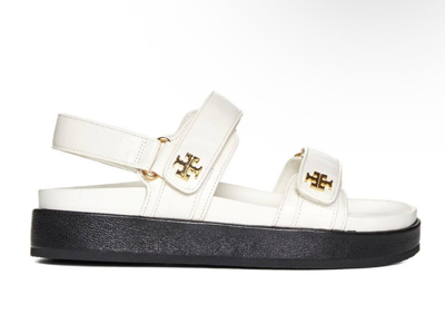 Pre-owned Tory Burch Sandals 7.5 Womens Shoes In White