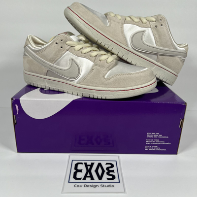 Pre-owned Nike Size 11.5 -  Sb Dunk Low Pro Prm City Of Love Coconut Milk - In Hand In White