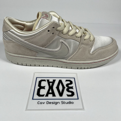 Pre-owned Nike Size 11.5 -  Sb Dunk Low Pro Prm City Of Love Coconut Milk - In Hand In White