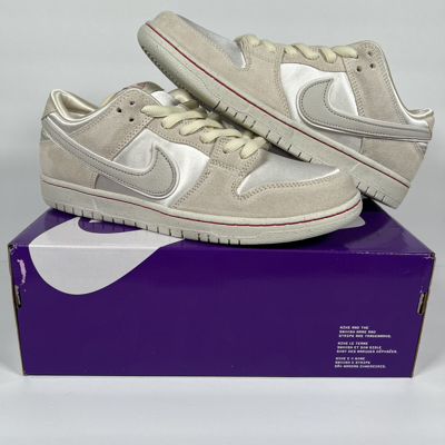Pre-owned Nike Size 11.5 -  Sb Dunk Low Pro Prm City Of Love Coconut Milk - In Hand In White