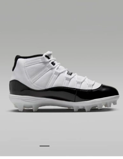 Pre-owned Jordan Mens  11 Xi Mid Td Gratitude Cleat Size 12 100% Authentic In White