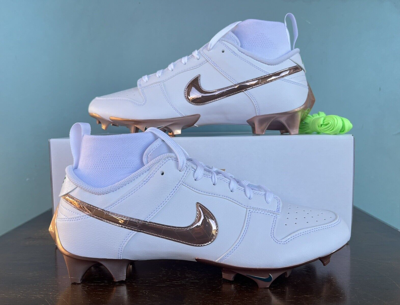 Pre-owned Nike Vapor Edge Dunk X Kyler Murray "rose Gold" Men's Cleats Size 12 Fn6721-100 In White