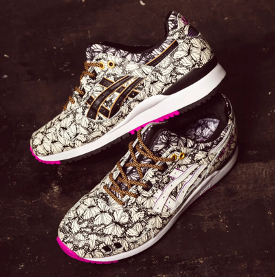 Pre-owned Anna Sui Asics Sports Style Gel-lyteiii Og Atmos 6-8in Cream/orchid Japan In Purple