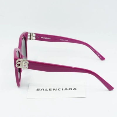 Pre-owned Balenciaga Bb0102sa 013 Fuchsia/gray 57-16-145 Sunglasses