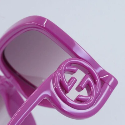 Pre-owned Gucci Gg1326s 004 Fuchsia/violet Gradient 58-19-140 Sunglasses