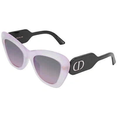 Pre-owned Dior Grey Butterfly Ladies Sunglasses Bobby B1u 76a2 52 Bobby B1u 76a2 In Gray