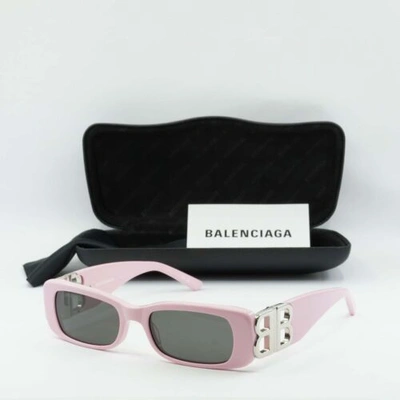 Pre-owned Balenciaga Bb0096s 012 Pink/gray 51-18-130 Sunglasses