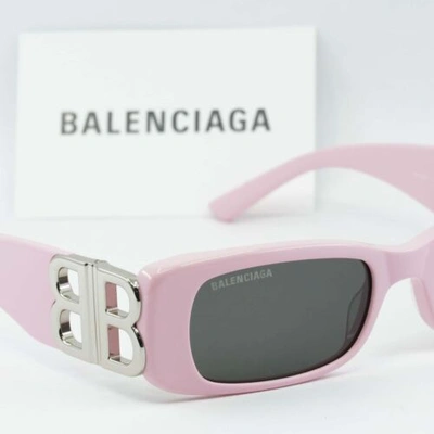 Pre-owned Balenciaga Bb0096s 012 Pink/gray 51-18-130 Sunglasses