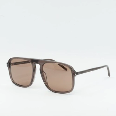 Pre-owned Saint Laurent Sl590 003 Brown/brown 57-18-145 Sunglasses