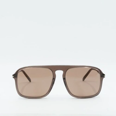 Pre-owned Saint Laurent Sl590 003 Brown/brown 57-18-145 Sunglasses